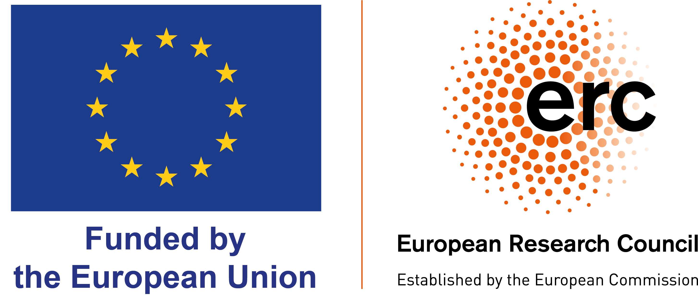 EU and ERC logos Funded by the European Union and the European Research Council
